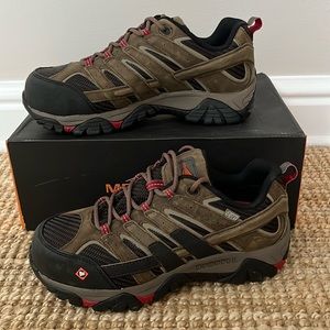 NWT Merrell Work Moab 2 Vent WTPF CT Women’s Work Shoe - 8.5 M (EUR 39)- Boulder
